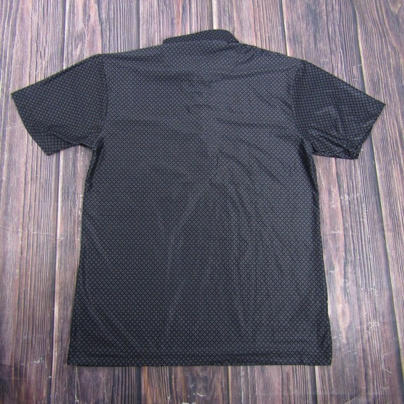 Collars & Co. Polo Shirt Mens Small Black Polka Dot Featherweight Dress Collar - Picture 5 of 7